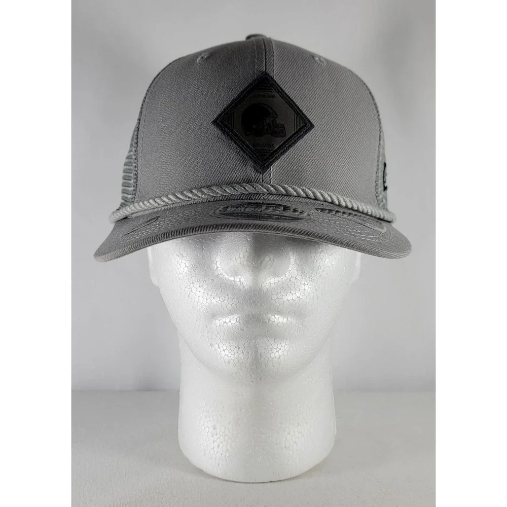 Cleveland Browns New Era 9Seventy Stretch Snap Gray Hat NWT Snapback Trucker Cap